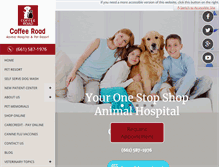 Tablet Screenshot of coffeeroadanimalhospital.com